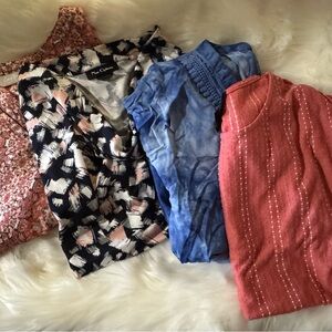 Patterned and Solid Color Blouses Collection